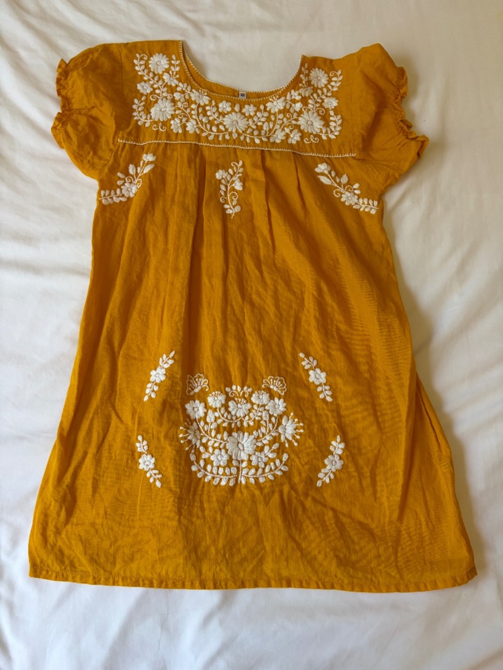 honey gold Mexican blouse dress kids